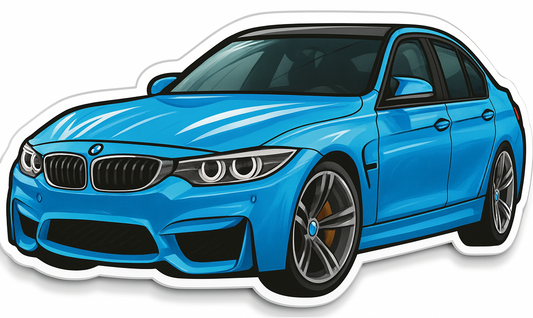 BMW M3 UV DTF 3D Sticker